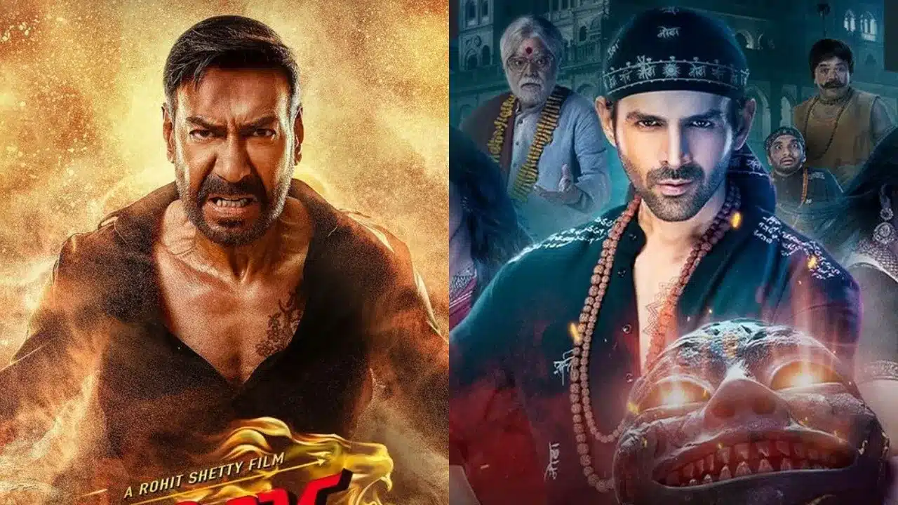 Singham Again vs Bhool Bhulaiyaa 3 Day 2: Who’s Leading?”