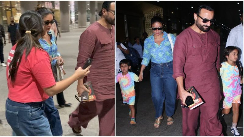 “Taimur Helps Kareena By Carrying Her Heels”