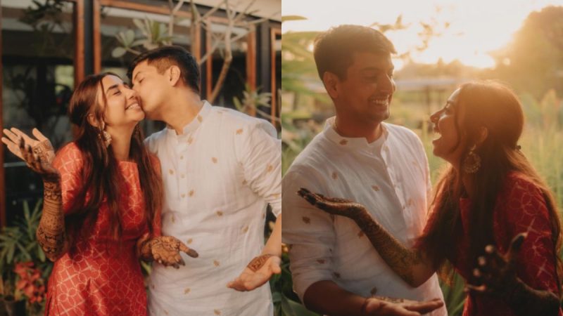 Prajakta Koli Grooves With Fiancé At Mehendi!