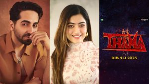 Read more about the article First Look Of Ayushmann, Rashmika & Nawazuddin’s Thama Out
