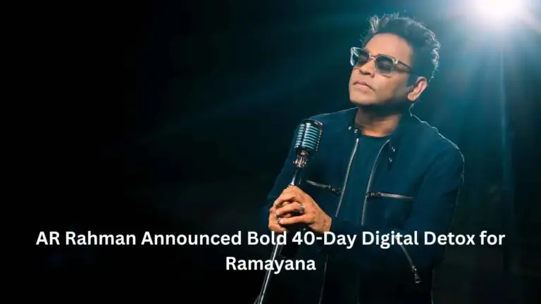 AR Rahman Announced Bold 40-Day Digital Detox for Ramayana
