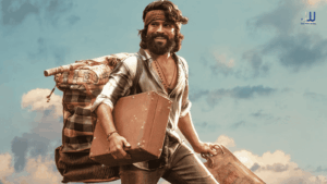 Official Peddi movie poster featuring Ram Charan walking along railway tracks, June 4 2026 release
