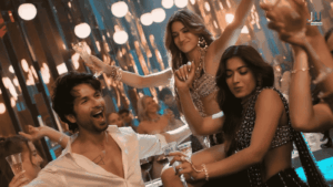 Cocktail 2 trailer poster featuring Shahid Kapoor, Kriti Sanon, and Rashmika Mandanna