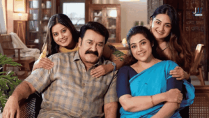 Mohanlal, Meena, Ansiba Hassan and Esther Anil as the Georgekutty family ahead of the Drishyam 3 Prime Video release