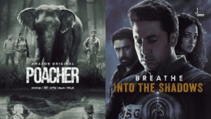 Underrated Amazon Prime web series 2026 - Poacher and Breathe: Into the Shadows posters