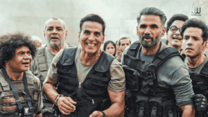 Akshay Kumar and Suniel Shetty on set of Welcome To The Jungle ahead of June 26 release