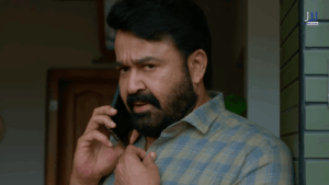 Mohanlal as Georgekutty takes a tense phone call in a Drishyam 3 still as fans await its OTT streaming date