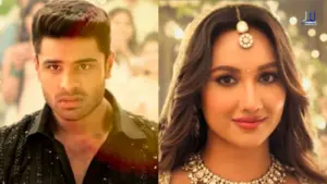 Aman Indra Kumar and Akanksha Sharma in an emotional scene