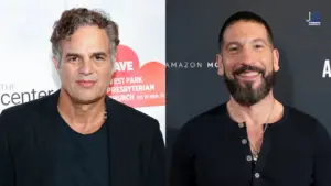 Jon Bernthal as The Punisher and Mark Ruffalo as Hulk facing Spider-Man