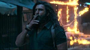 Ranveer Singh Dhurandhar Srinagar poster Army mess wall"