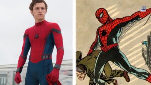 Spider-Man Brand New Day vs No Way Home box office comparison graphic