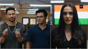 Vibe Teaser action comedy still showing Kunal Kemmu and Sparsh Shrivastava"