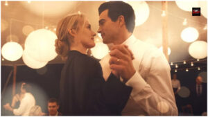 Love Story OTT release poster featuring John F. Kennedy Jr. and Carolyn Bessette