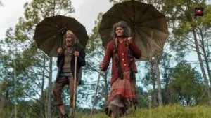 Pyre Trailer still showing elderly couple Padam Singh and Tulsi in their Kumaon village home